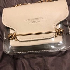 Square Shoulder Transparent Bag